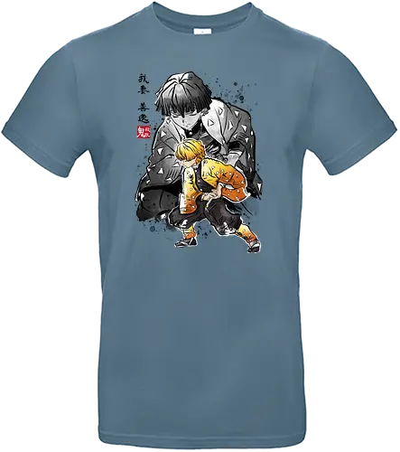 Zenitsu sumi-e - demon, slayer, Zenitsu, anime, manga - Standard T-Shirt