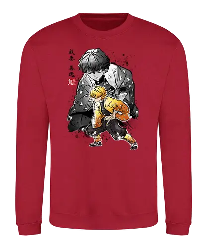 Zenitsu sumi-e - demon, slayer, Zenitsu, anime, manga - Sweatshirt