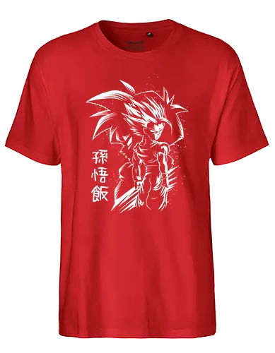 Inking Son Warrior - anime, manga, dbz, Sayan - Fairtrade T-Shirt