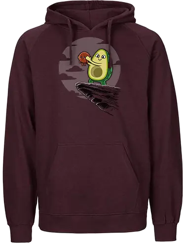 Avocado König - food, avocado, essen, könig, king - Fairtrade Hoodie
