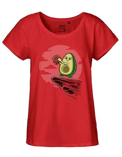 Avocado König - food, avocado, essen, könig, king - Fairtrade Girl Shirt