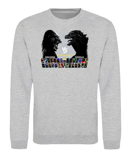 Kong VS King - monster, gaming, mashup, film, movie, kaiju - Sweatshirt