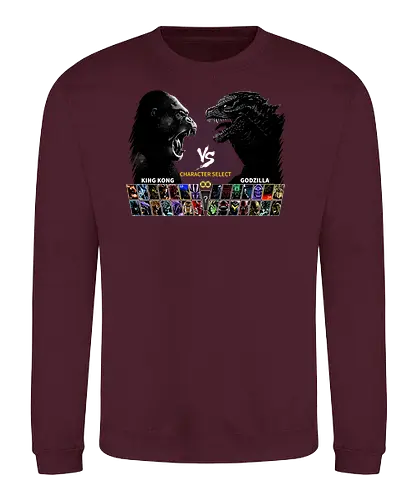 Kong VS King - monster, gaming, mashup, film, movie, kaiju - Sweatshirt