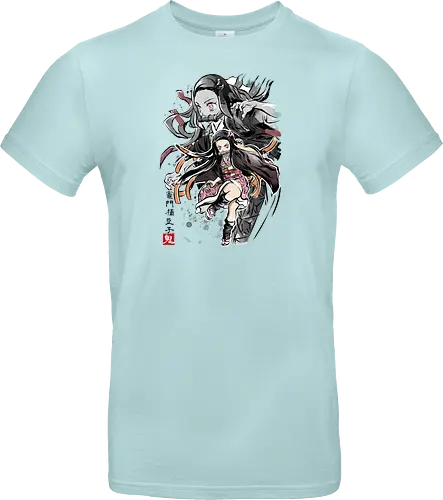 Demon Nezuko sumi-e