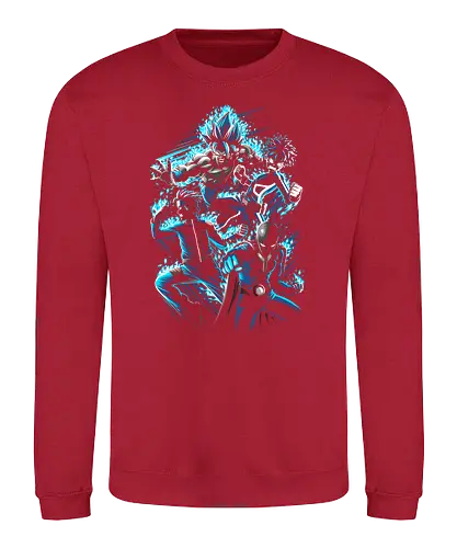 Team Hero - heroes, One punch, ninja, shinobi, saiyajin, saiyan, anime, manga - Sweatshirt