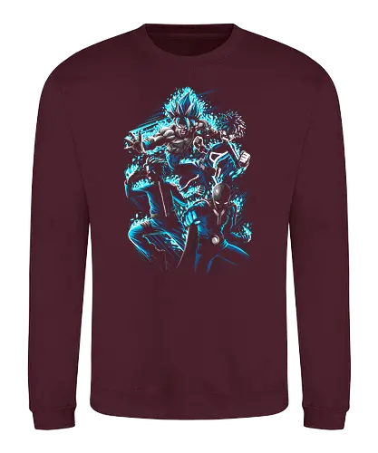 Team Hero - heroes, One punch, ninja, shinobi, saiyajin, saiyan, anime, manga - Sweatshirt