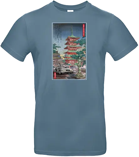 Time machine in Japan - time, timetravel, zeitreisen, bttf, japan, Pagode - Standard T-Shirt