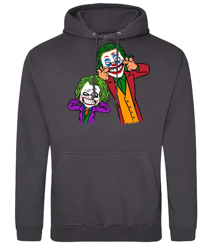 Two Clowns - clowns, mashup, Serious, why so serious - Standard Hoodie