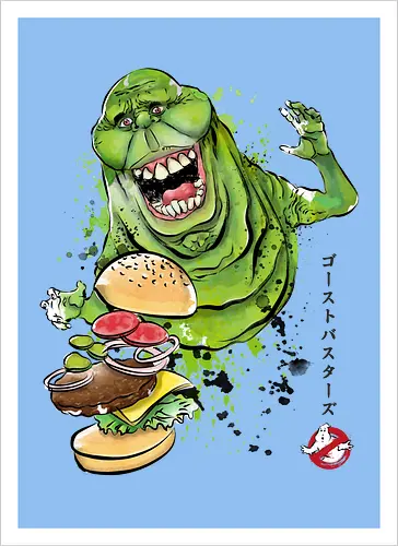 Slimer sumi-e