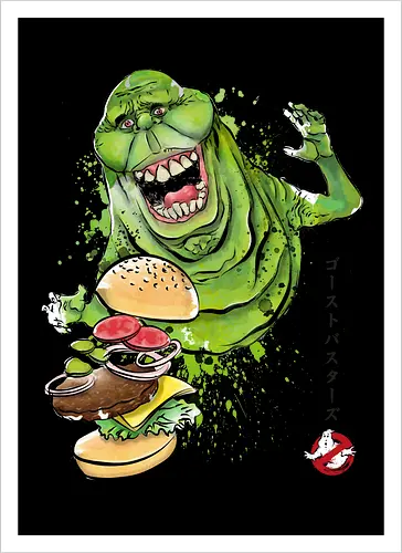 Slimer sumi-e