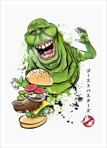 Slimer sumi-e