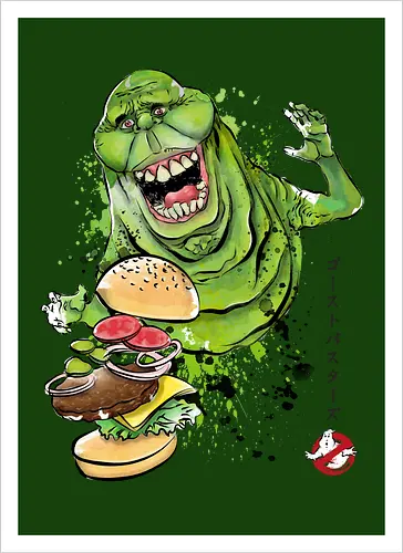 Slimer sumi-e