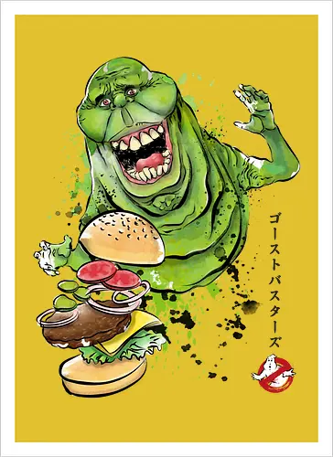 Slimer sumi-e