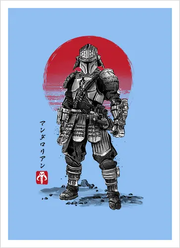 Lone Ronin sumi-e