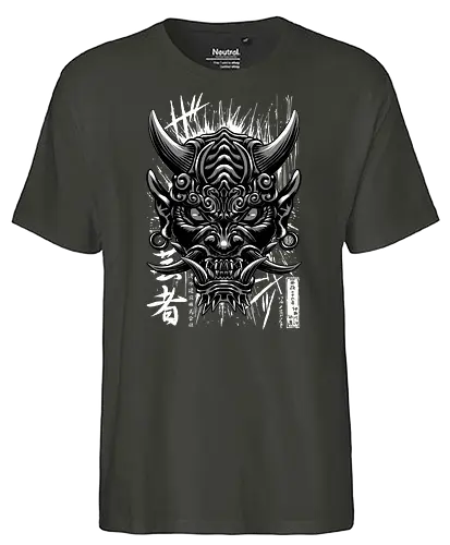 Japanese oni demon - oni, demon, japan - Fairtrade T-Shirt