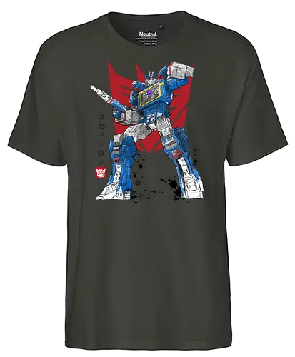 SOUND SUMI-E - gundam, robot, car, auto, japan - Fairtrade T-Shirt