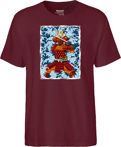 Samurai battling under the Tsunami