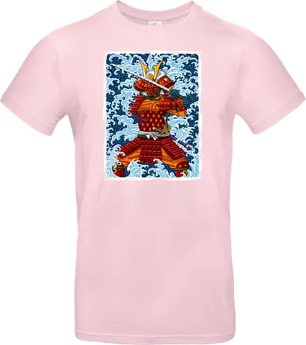 Samurai battling under the Tsunami