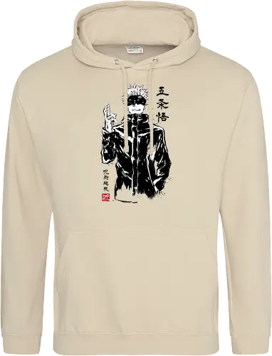 Satoru Gojo sumi-e - jujutsu, kaisen, gojo, anime, manga - Standard Hoodie