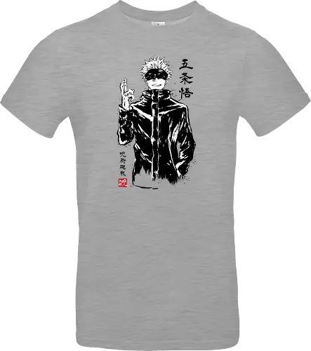 Satoru Gojo sumi-e - jujutsu, kaisen, gojo, anime, manga - Standard T-Shirt