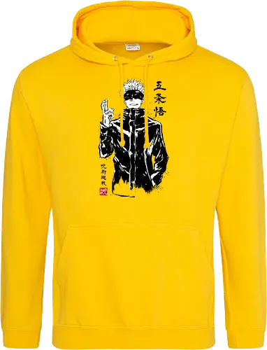 Satoru Gojo sumi-e - jujutsu, kaisen, gojo, anime, manga - Standard Hoodie