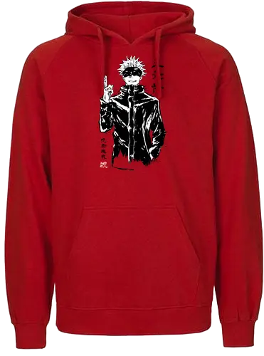Satoru Gojo sumi-e - jujutsu, kaisen, gojo, anime, manga - Fairtrade Hoodie