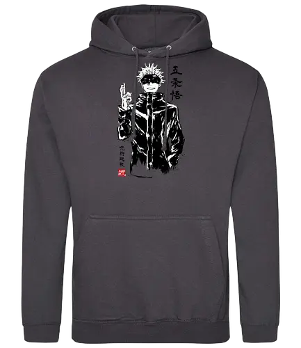 Satoru Gojo sumi-e - jujutsu, kaisen, gojo, anime, manga - Standard Hoodie