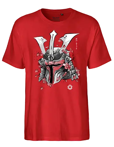 Bounty hunter ronin - bounty, hunter, space opera, scifi, ronin, sakura - Fairtrade T-Shirt