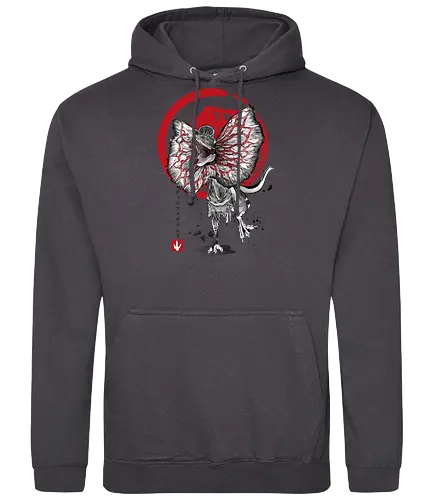 Dilophosaurus sumi e - jurassic, dinosaur - Standard Hoodie