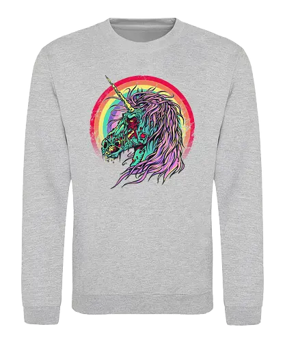 Unicorn Zombie - unicorn, zombie, einhorn, untot, rainbow, regenbogen - Sweatshirt