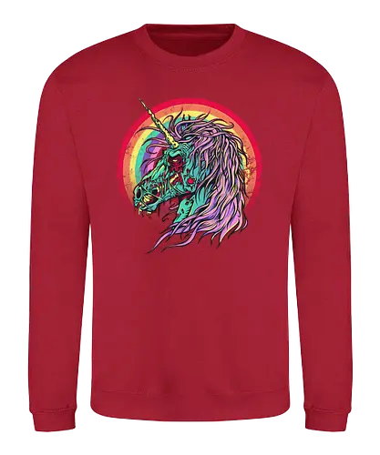 Unicorn Zombie - unicorn, zombie, einhorn, untot, rainbow, regenbogen - Sweatshirt