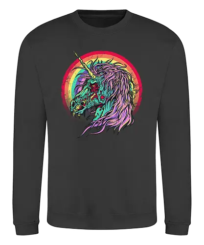 Unicorn Zombie - unicorn, zombie, einhorn, untot, rainbow, regenbogen - Sweatshirt