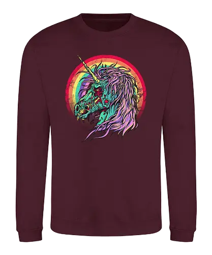 Unicorn Zombie - unicorn, zombie, einhorn, untot, rainbow, regenbogen - Sweatshirt
