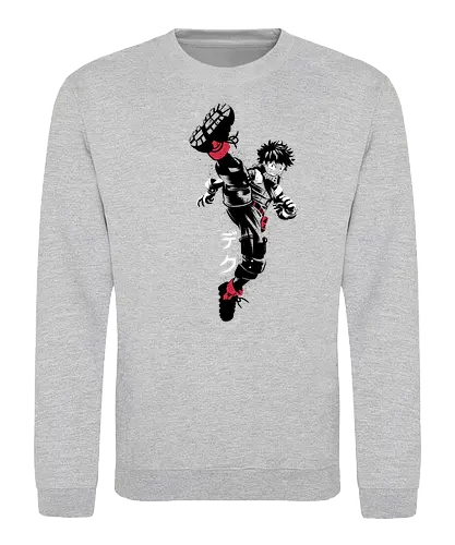Academic kick - deku, academia, hero, anime, manga - Sweatshirt