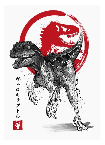 Velociraptor sumi e