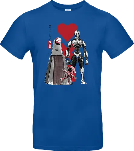 Three robots sumi e