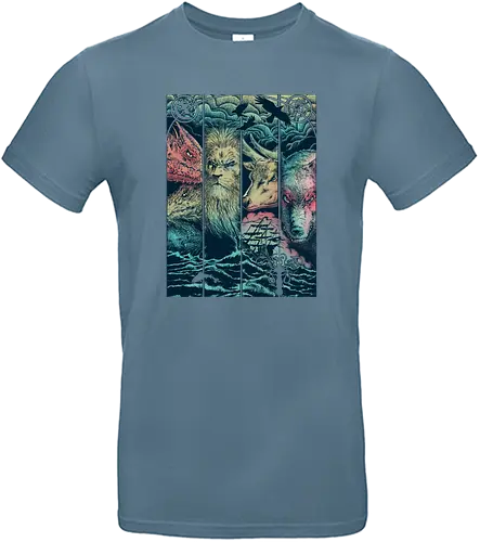 Game of Animals - lied, eis, feuer, drachen, game, throConsole - Standard T-Shirt