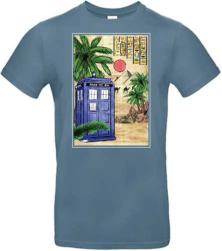 Tardis in Egypt - doktor, who, tardis, tv, timetravel - Standard T-Shirt