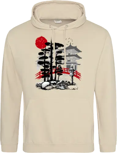 Temple with garden Zen