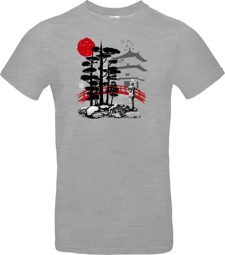 Temple with garden Zen