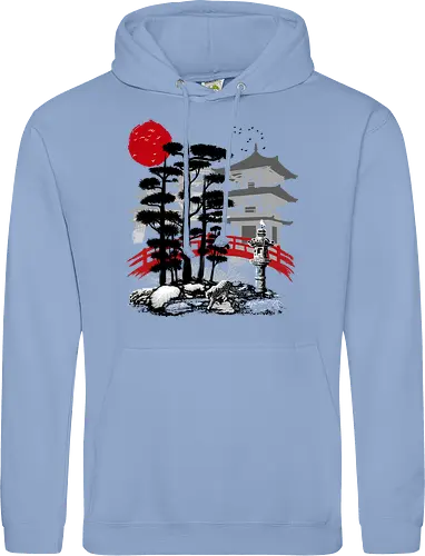 Temple with garden Zen