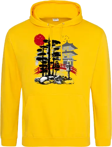 Temple with garden Zen
