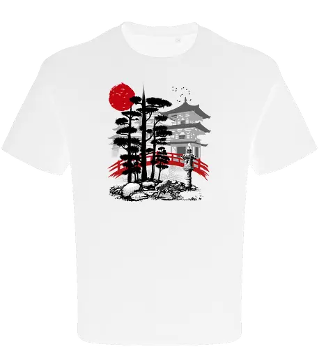 Temple with garden Zen