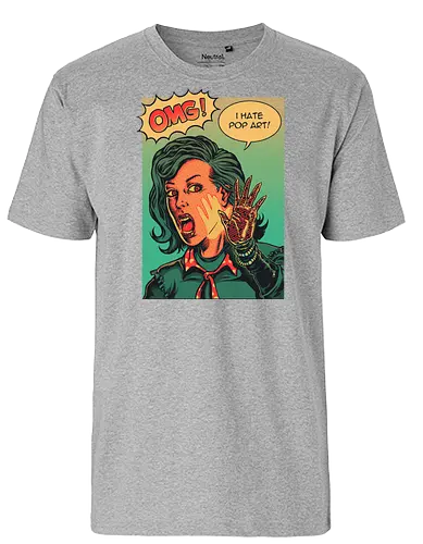 i hate popart - popart, warhol, andy warhol, art, print, retro - Fairtrade T-Shirt