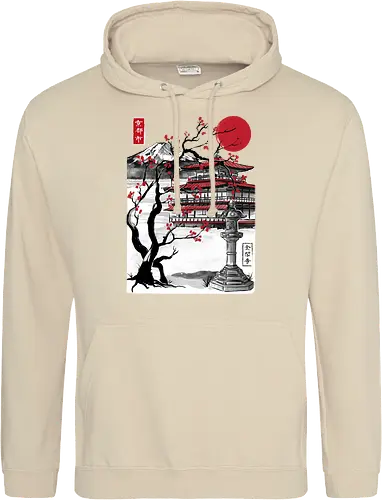 Temple of the Golden Pavilion sumi e