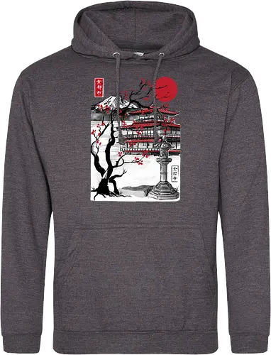 Temple of the Golden Pavilion sumi e