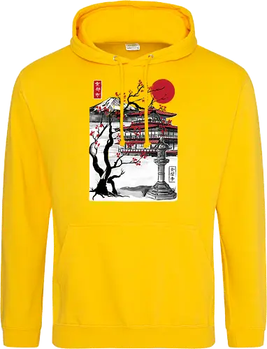 Temple of the Golden Pavilion sumi e