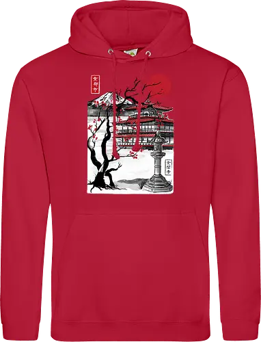 Temple of the Golden Pavilion sumi e