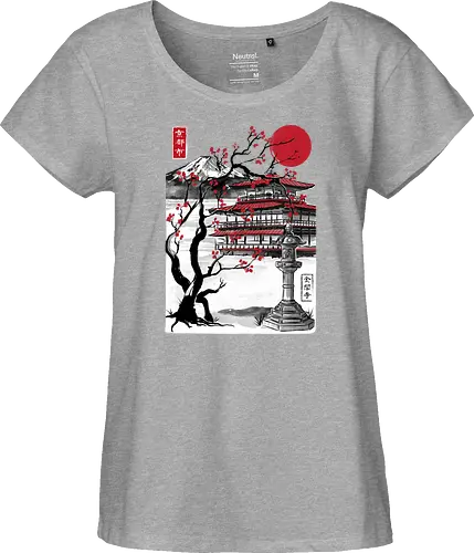 Temple of the Golden Pavilion sumi e