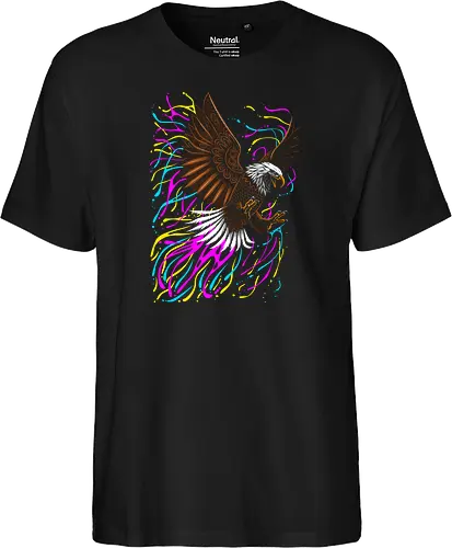 Tribal eagle splashing